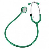 Стетоскоп Amrus (Амрус) 04-АМ410 Premium медицинский двухсторонний терапевтический, зелёный, Амрус Энтерпрайзес
