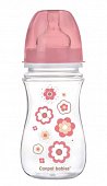 Canpol (Канпол) бутылочка PP EasyStart с широким горлышком антиколиковая с 3 месяцев розовая, 240 мл, Канпол